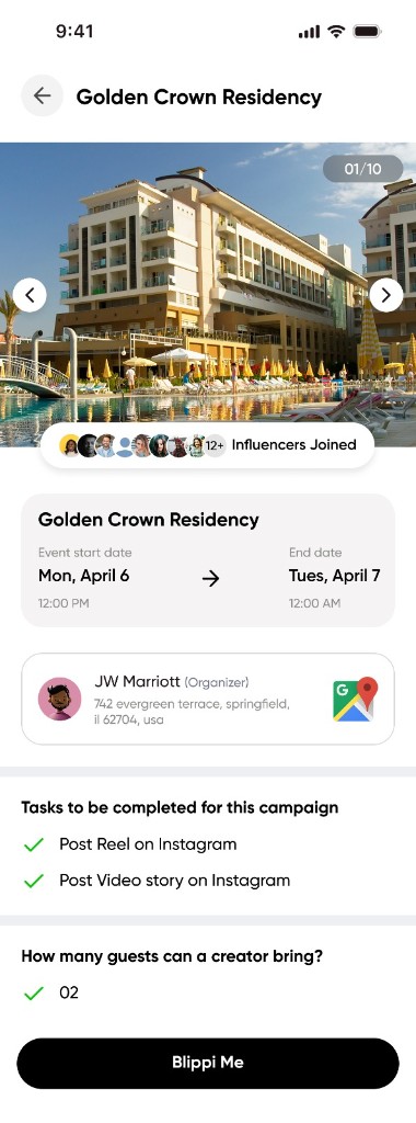 Creator feed likes, shares and products